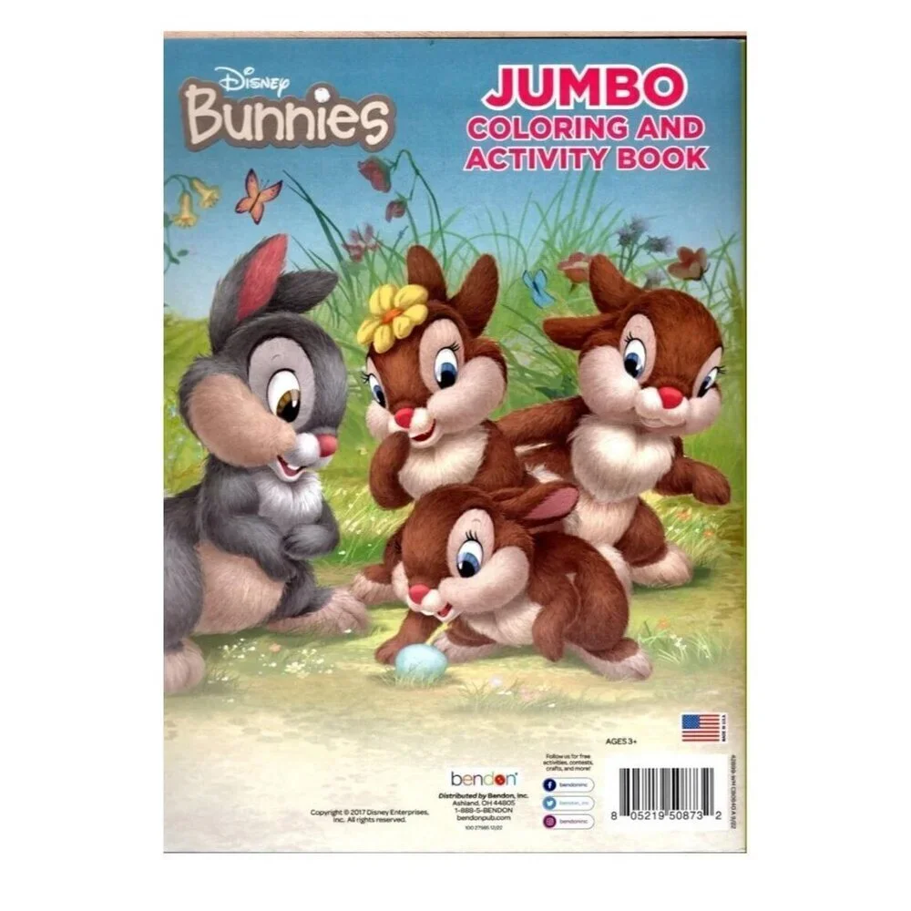 Easter Blooms Disney Bambi Thumper Rabbit Bunny Bunnies Spring Coloring Book